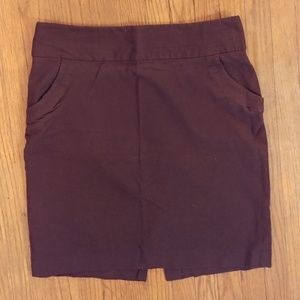 Brown Banana Republic pencil skirt w pockets sz 12
